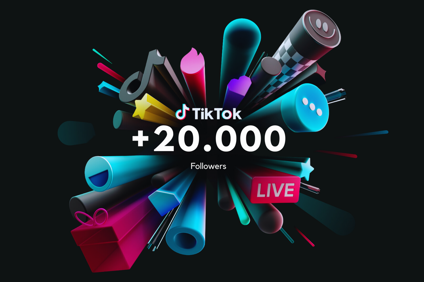 TikTok-Konten mit 9.000 Followern