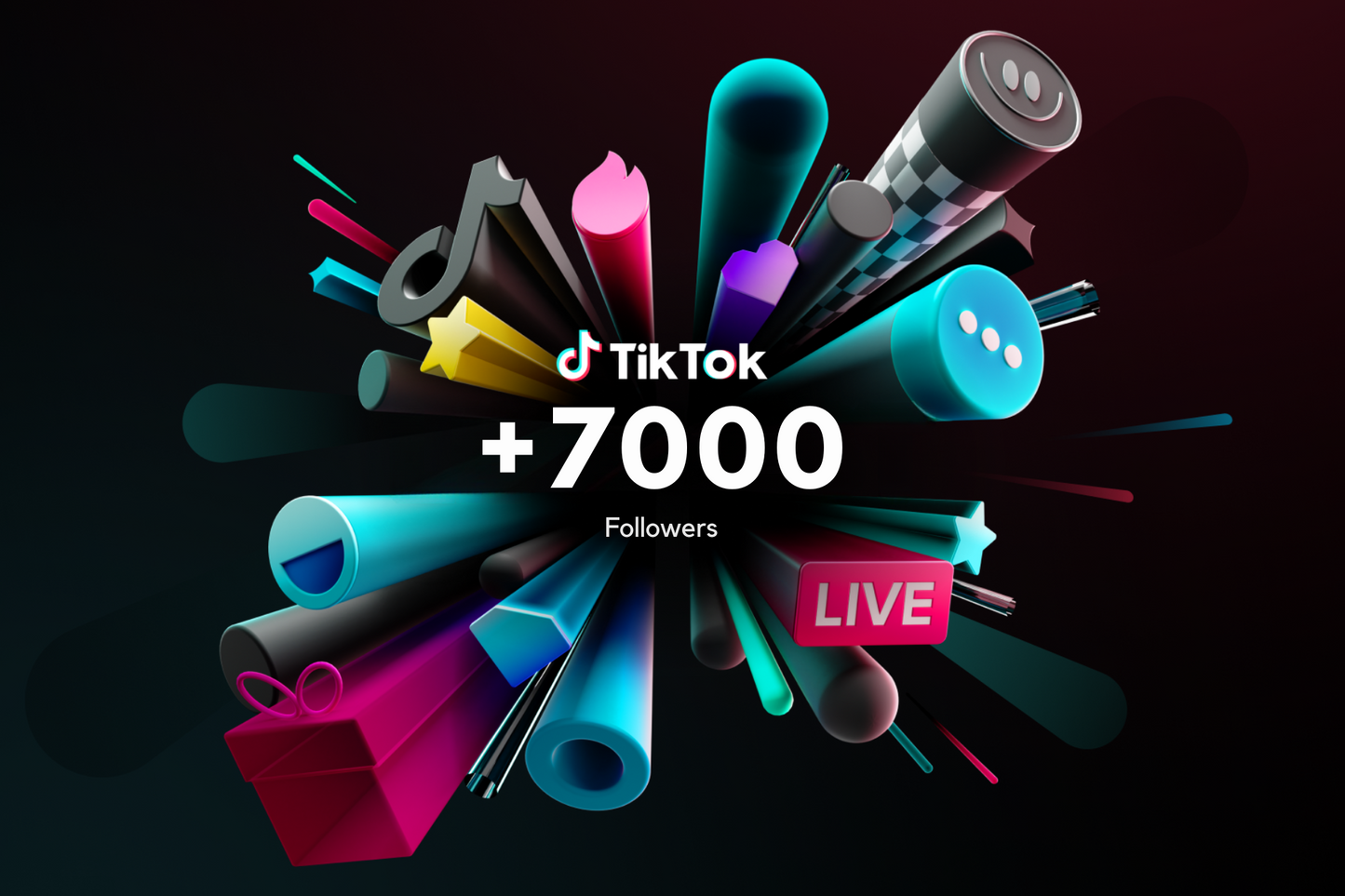 TikTok-Konten mit 7.000 Followern